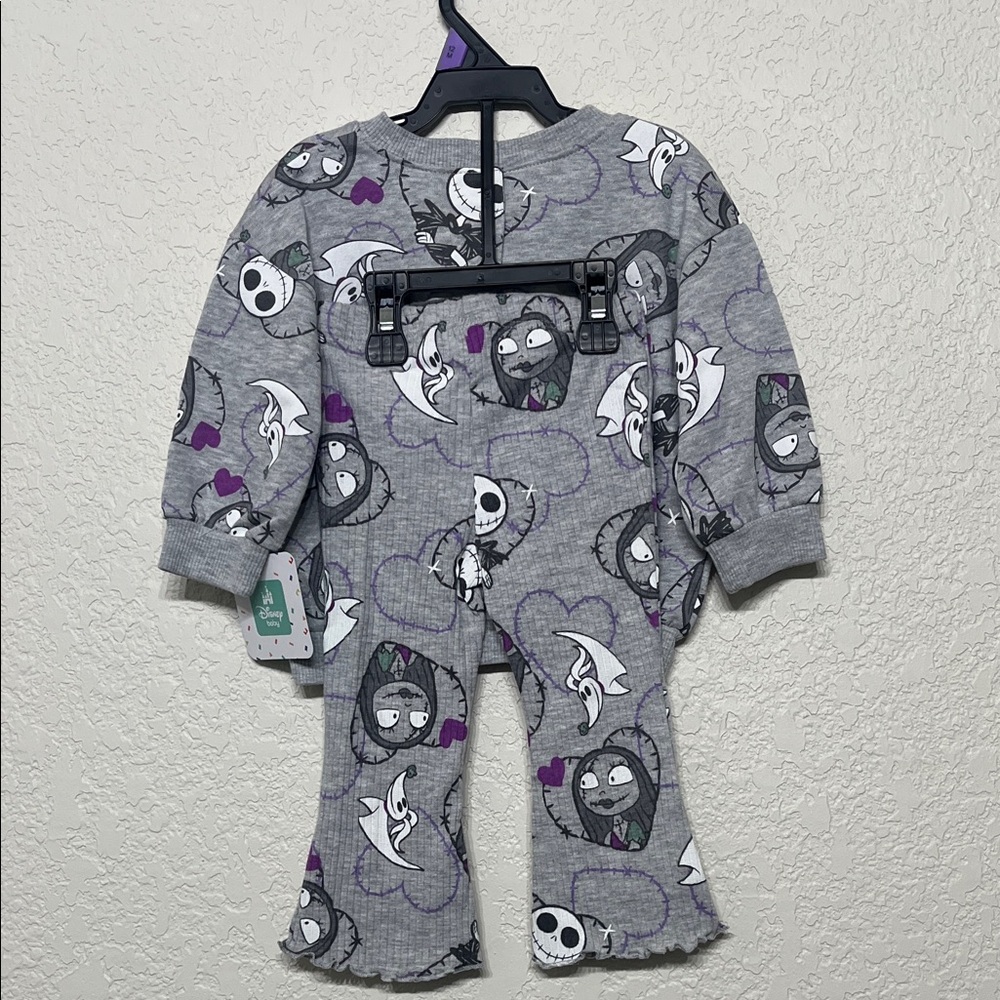 Disney Gray & Purple The Nightmare Before Christmas Baby Girl 12 Months Set - Picture 7 of 8